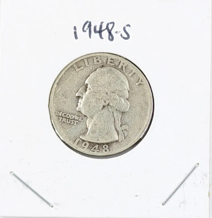 1948-S Silver Washington Quarter: _