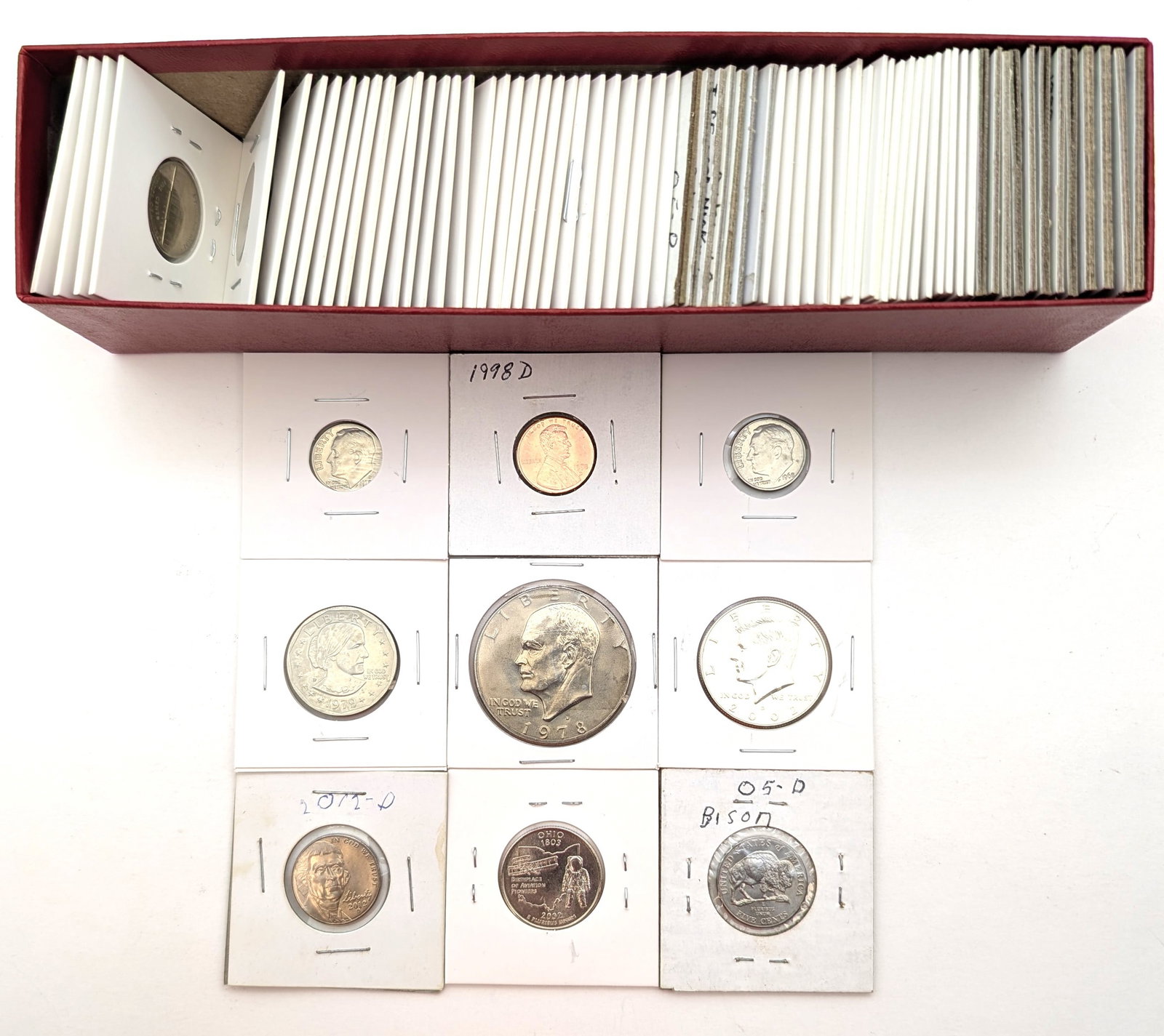 Lot of 75+ US Coins in Flips: _