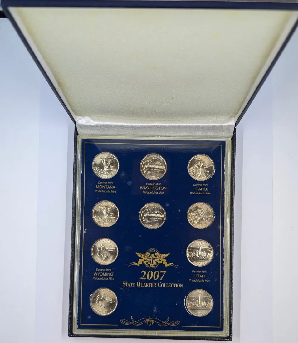 Commemorative Quarter Collection 2007 Mint State P and D: _