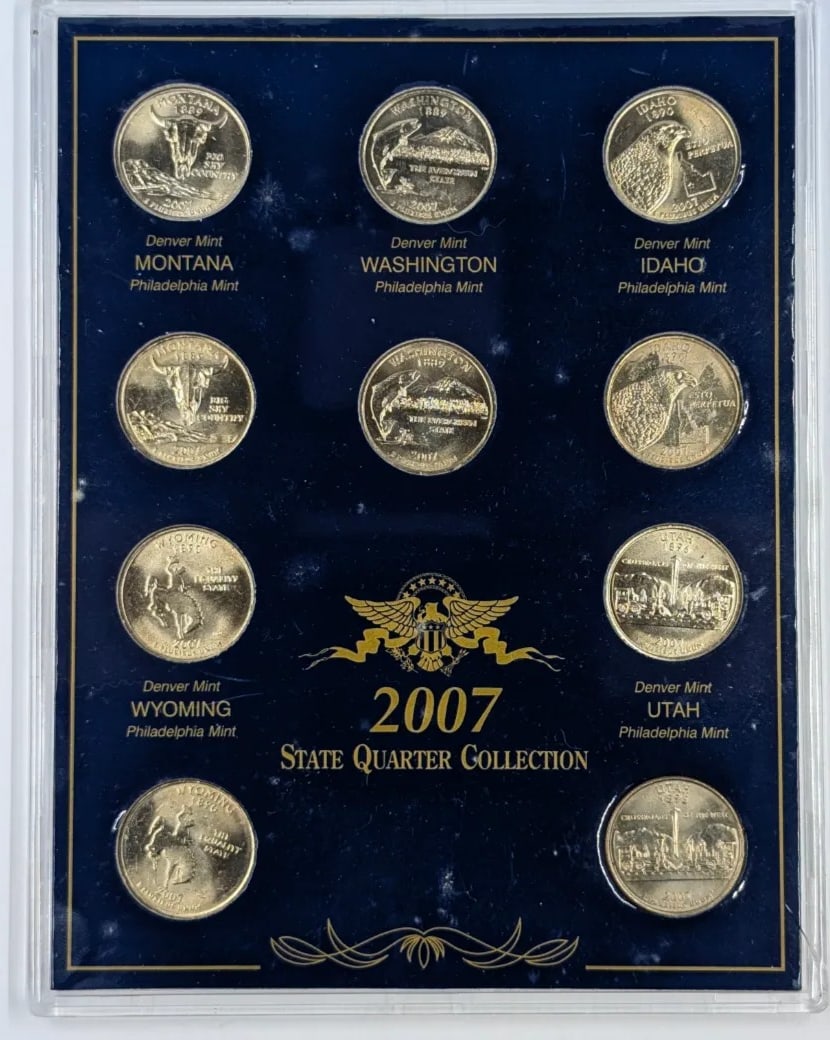 Commemorative Quarter Collection 2007 Mint State P and D - 2