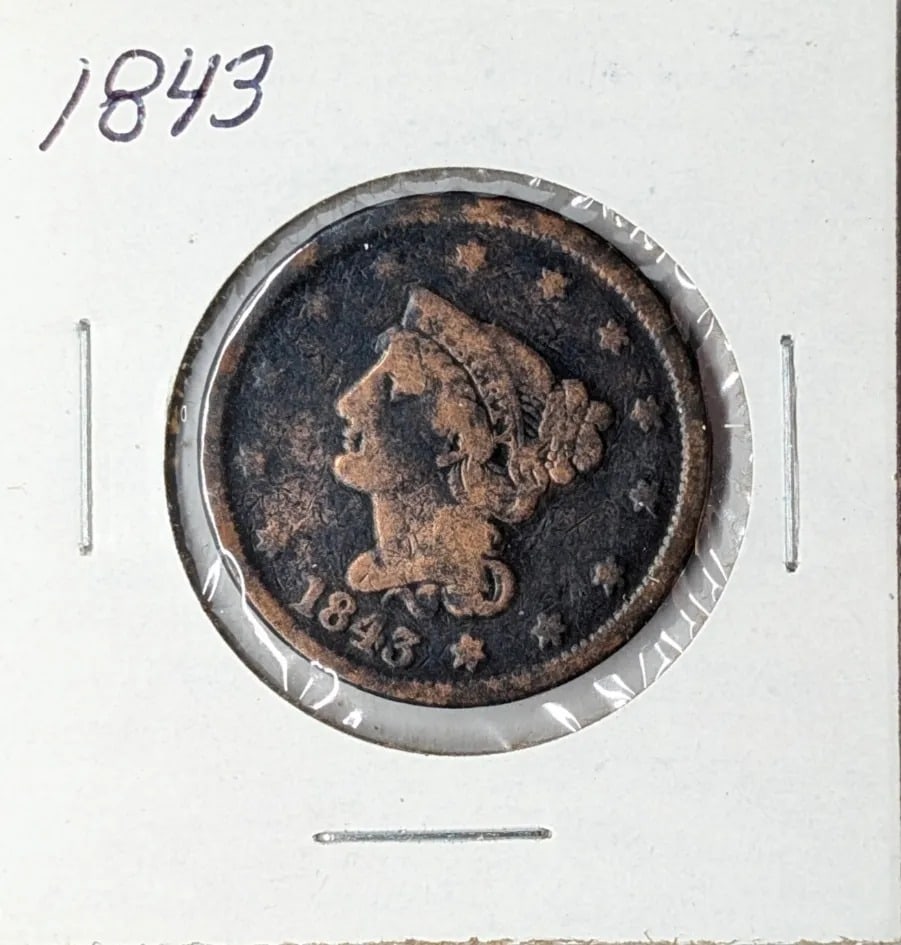 1843 Large Cent: _