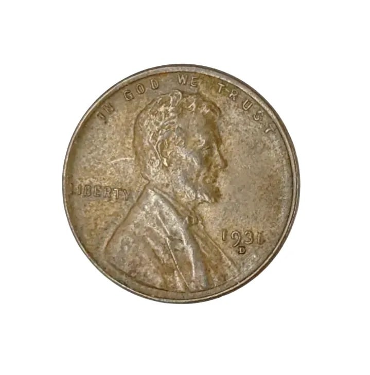 1931 D Wheat Cent - F/XF Condition: Great Definition