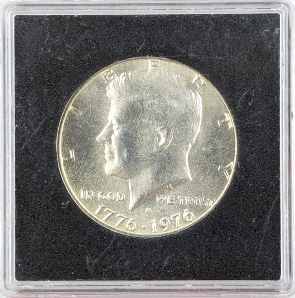 1976 Silver Bicentenial John F. Kennedy Half Dollar: _