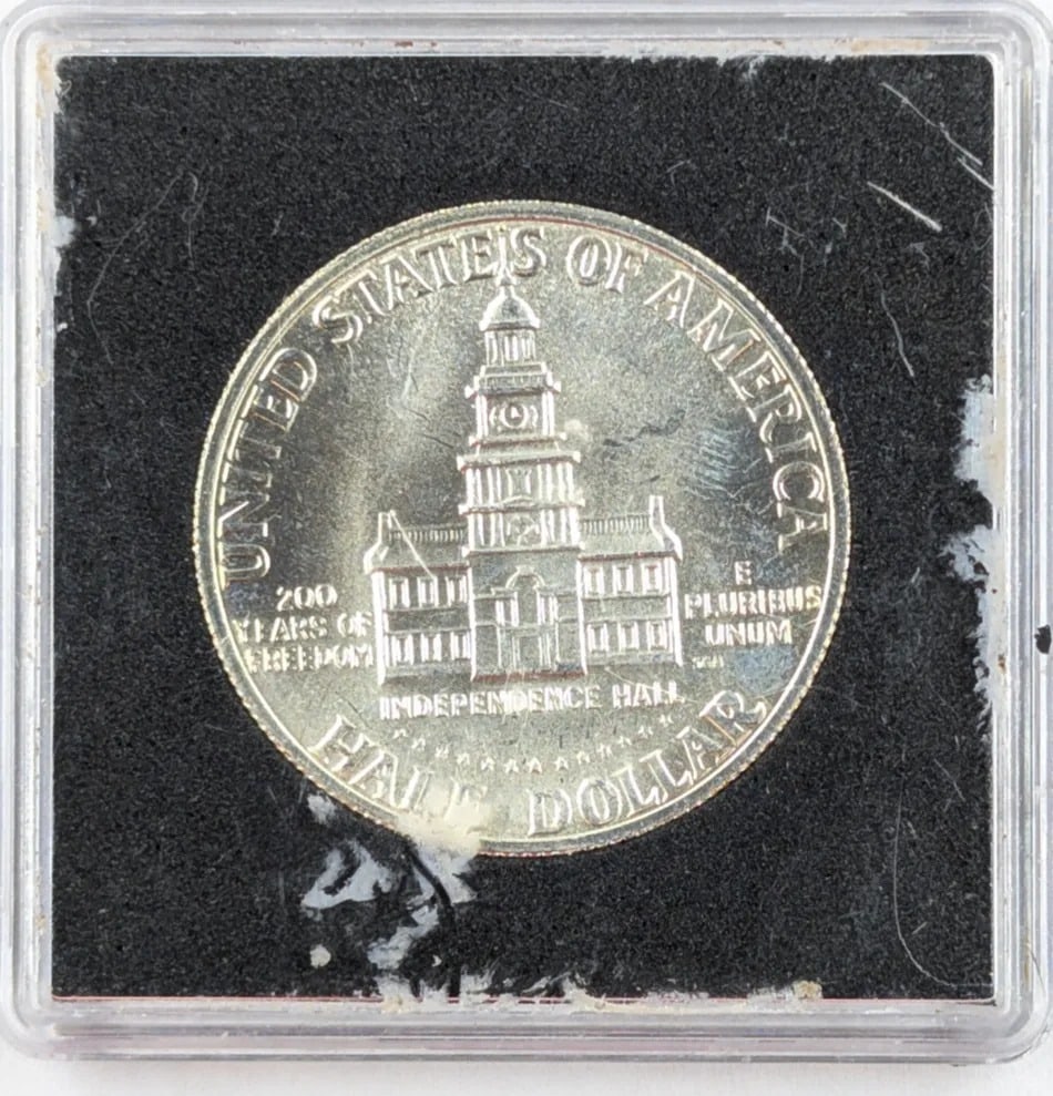 1976 Silver Bicentenial John F. Kennedy Half Dollar - 2