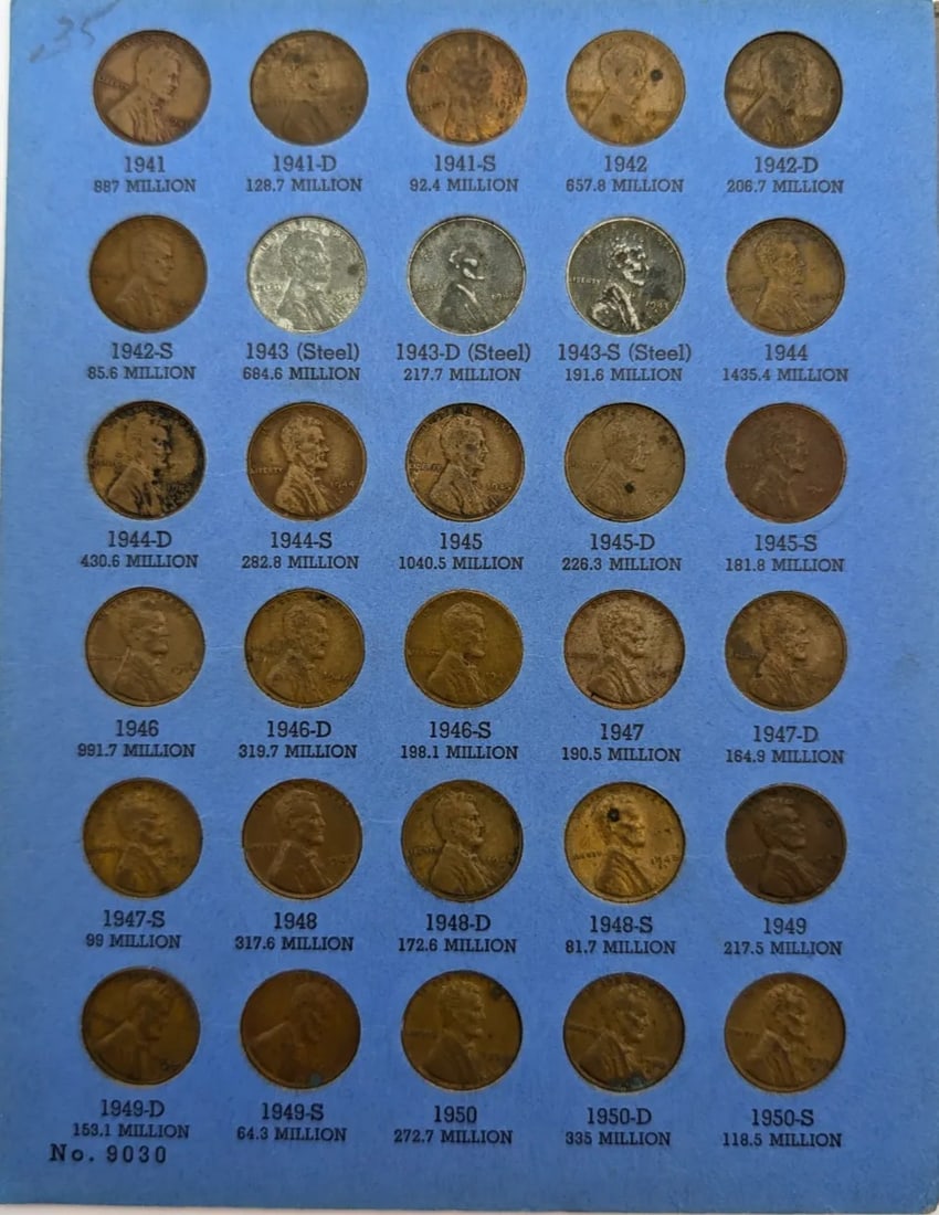 Whitman Lincoln Head Cent Coin Album - 2