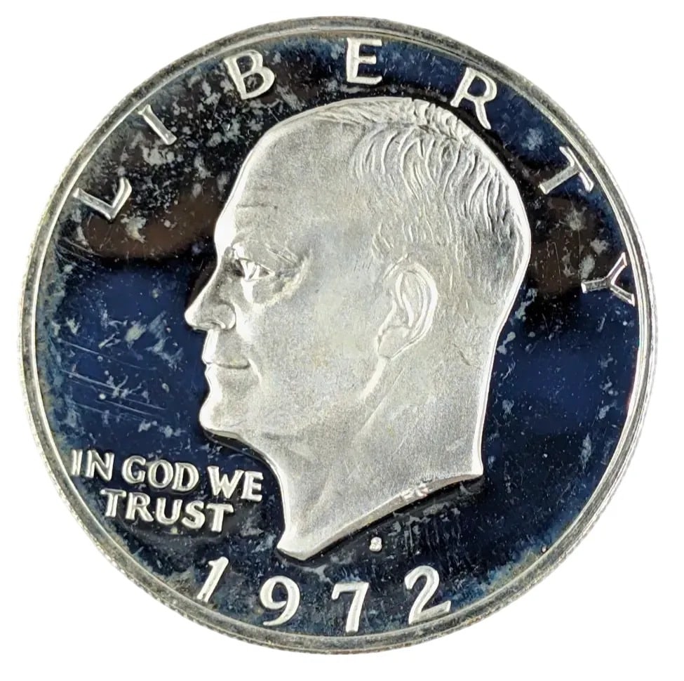 1972-S Eisenhower " Ike" Proof Silver Dollar: _