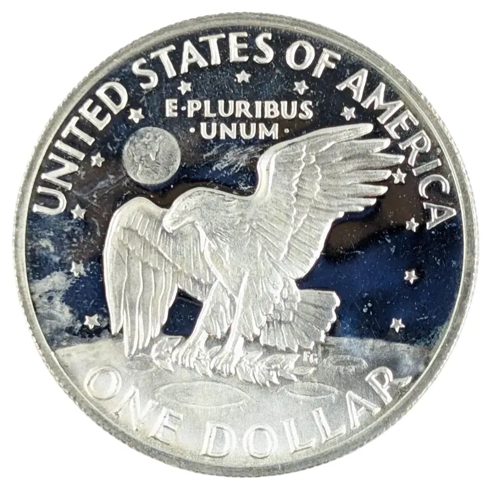 1972-S Eisenhower " Ike" Proof Silver Dollar - 2
