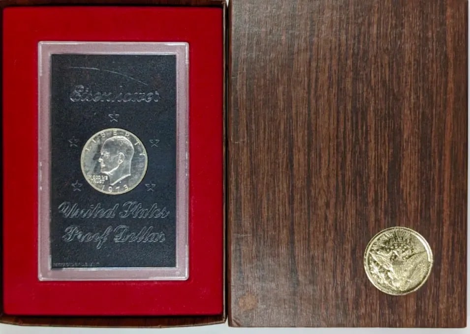 1973-S Eisenhower " Ike" Proof Silver Dollar: _