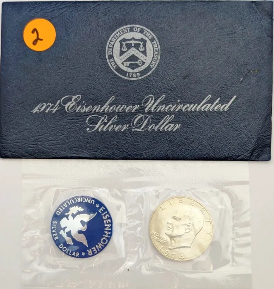 1974-S Eisenhower " Ike" Uncirculated Silver Dollar: _