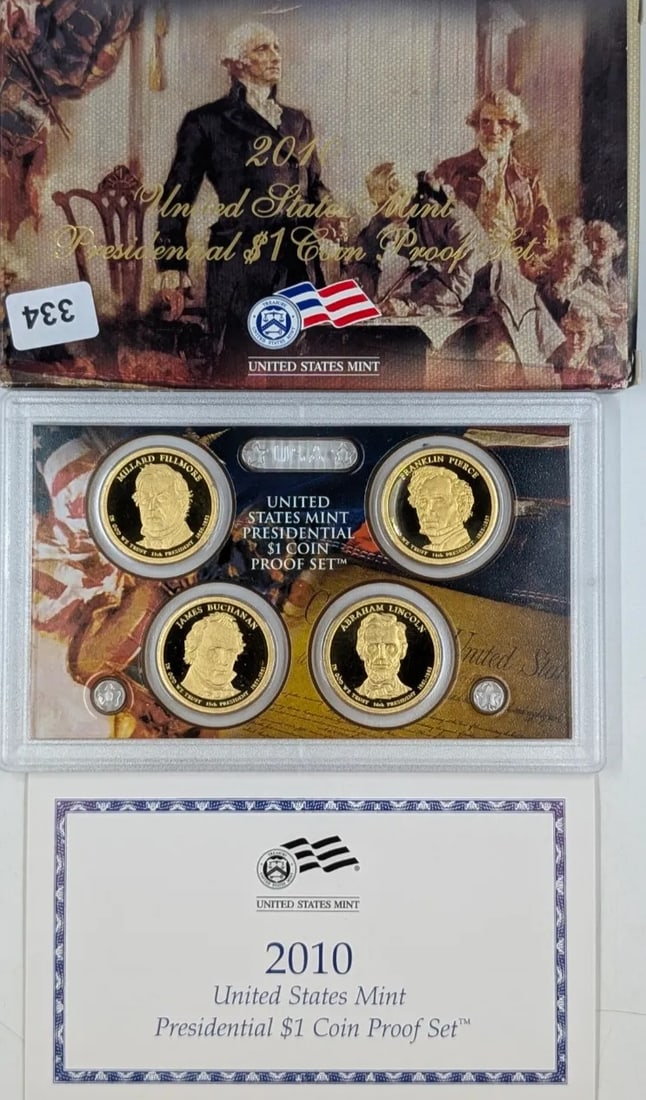 2010 US Mint Presidential Dollar Coin Proof Set (1 of 2)