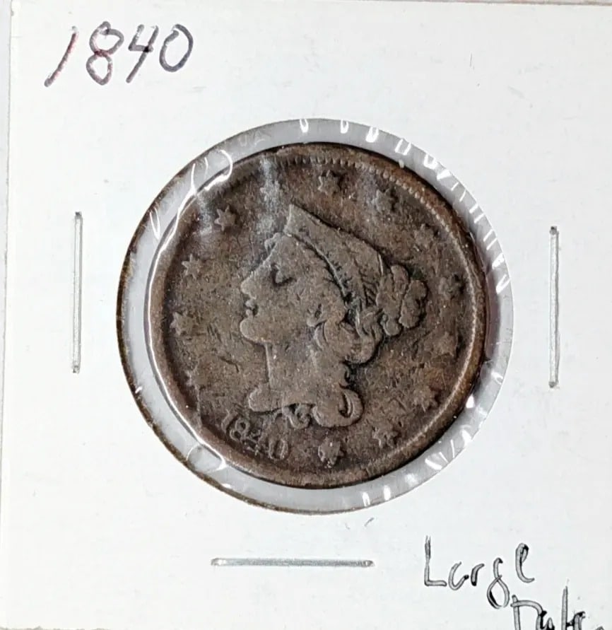 1840 Large Cent: _