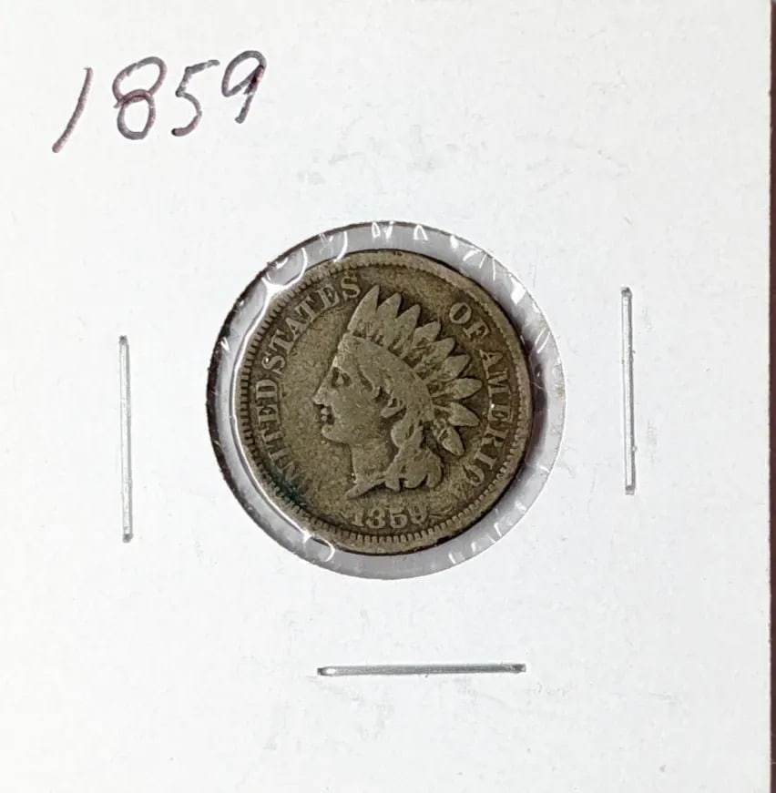 1859 Indian Cent- First Year of Issue: _