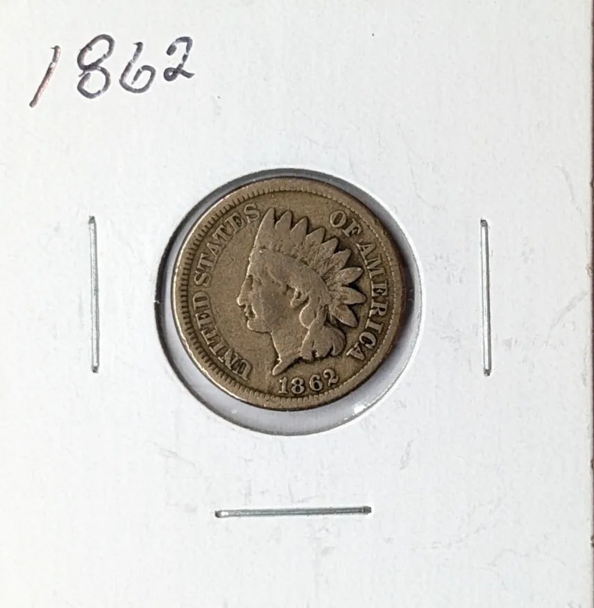 1862 Indian Cent: _