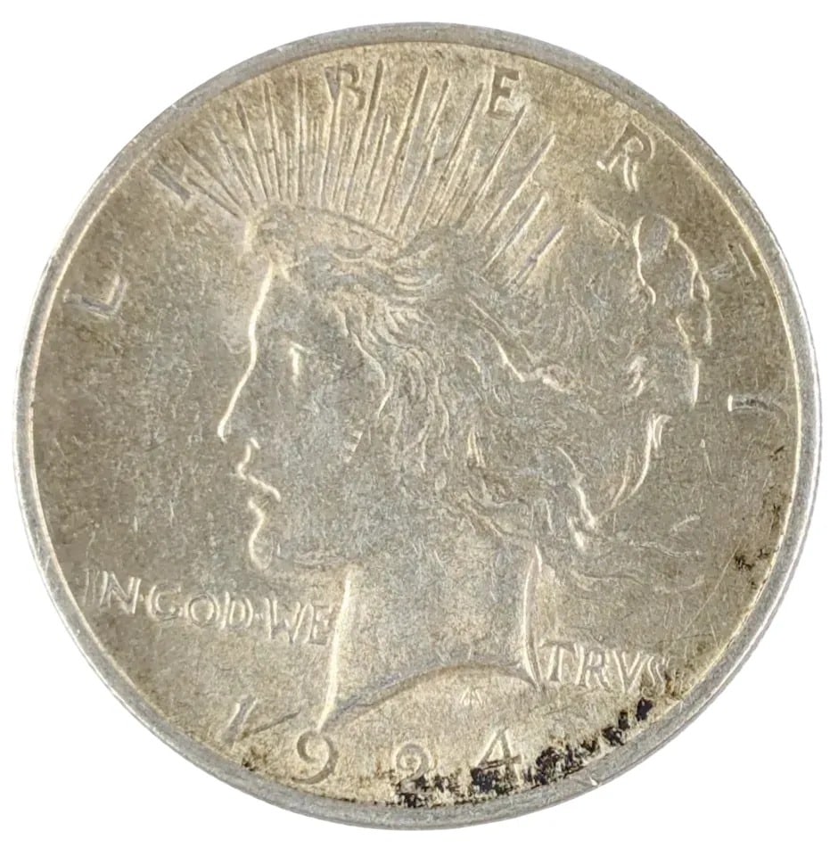 1924 Silver Peace Dollar: _