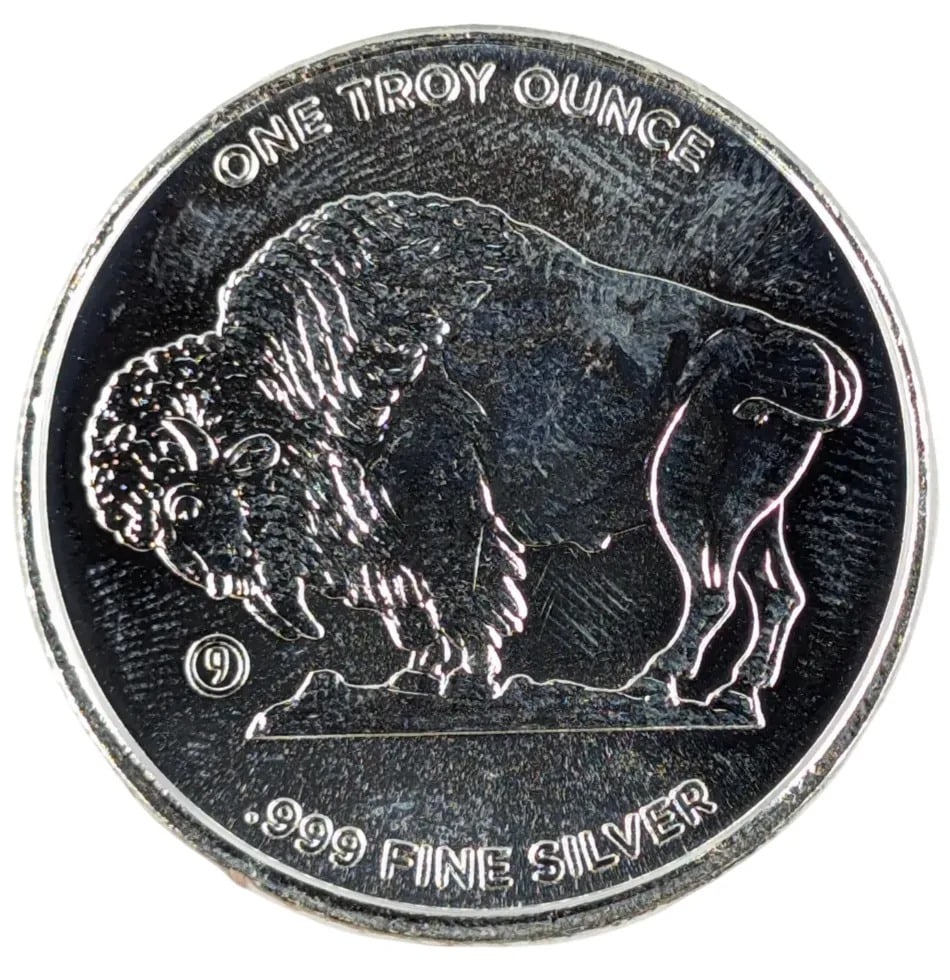 1 Ounce Fine .999 Silver Round- Buffalo - 2
