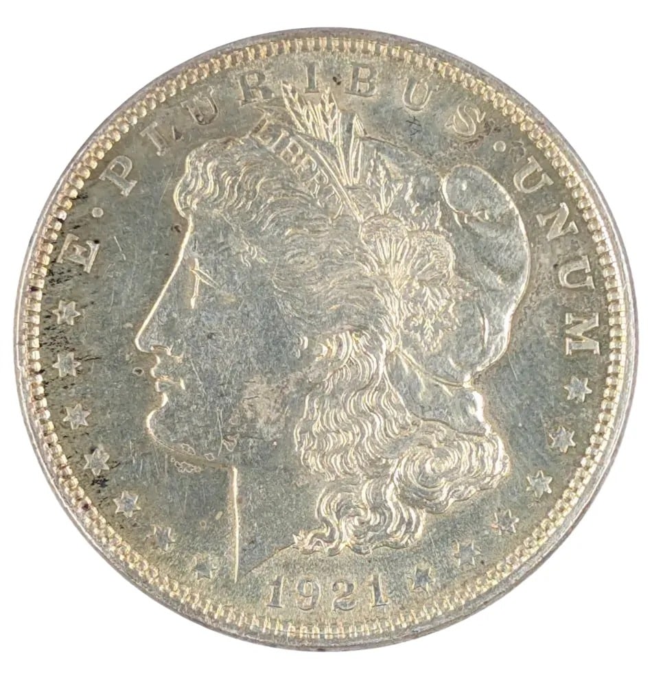 1921 Morgan Silver Dollar- Toned: _