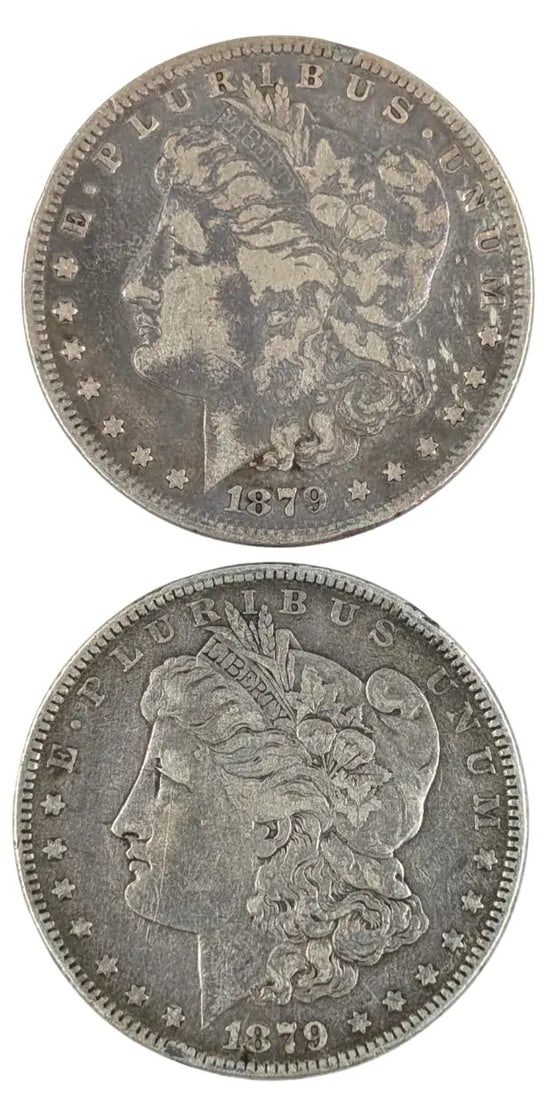 Lot of 2 Morgan Silver Dollars - 1979 S/P: _