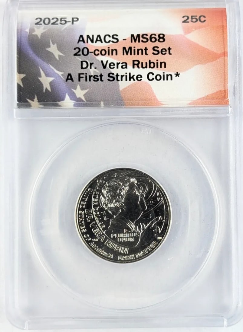 ANACS 2025 MS68 American Women Washington Quarter- Dr. Vera Rubin: A First Strike Coin