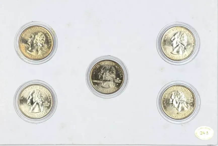 2005 US State Quarter Collection- CA, MN, OR, KS.WV - 3
