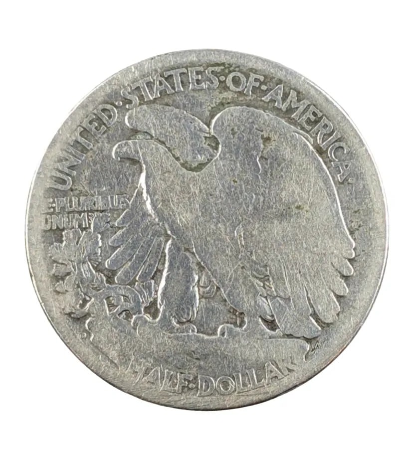 1917-D Silver Walking Liberty Half Dollar - 2