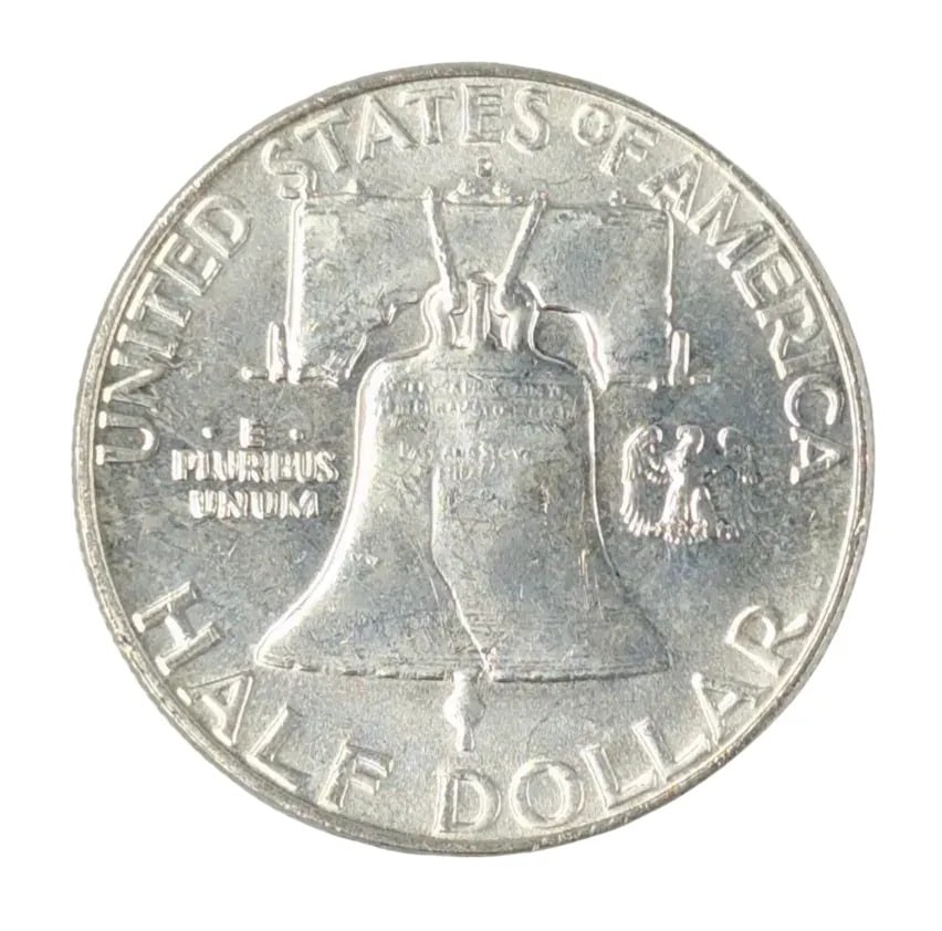 1962-D Uncirculated Silver Franklin Half Dollar - 2