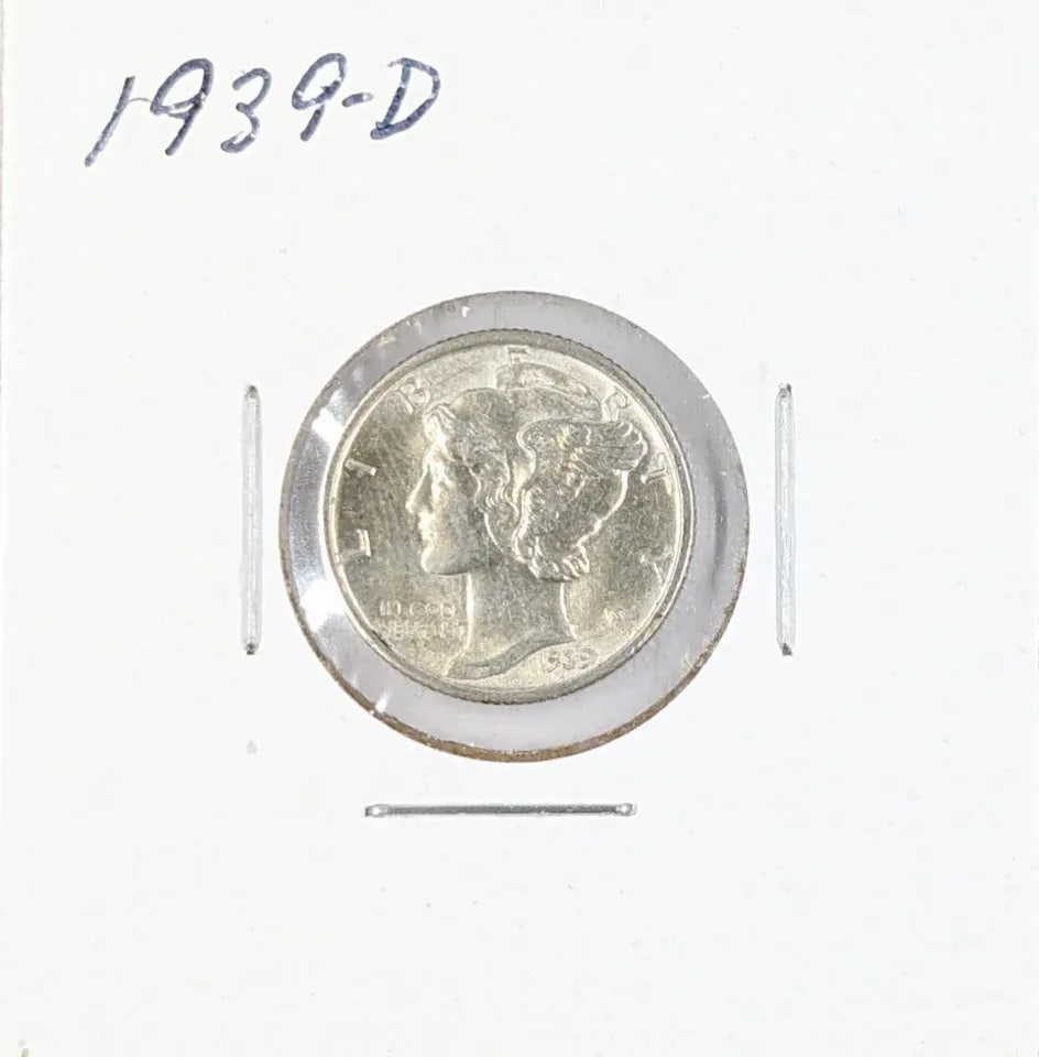 1939-D Silver Mercury Dime: _