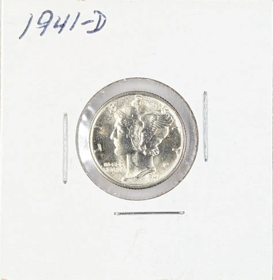 1941-D Silver Mercury Dime: _