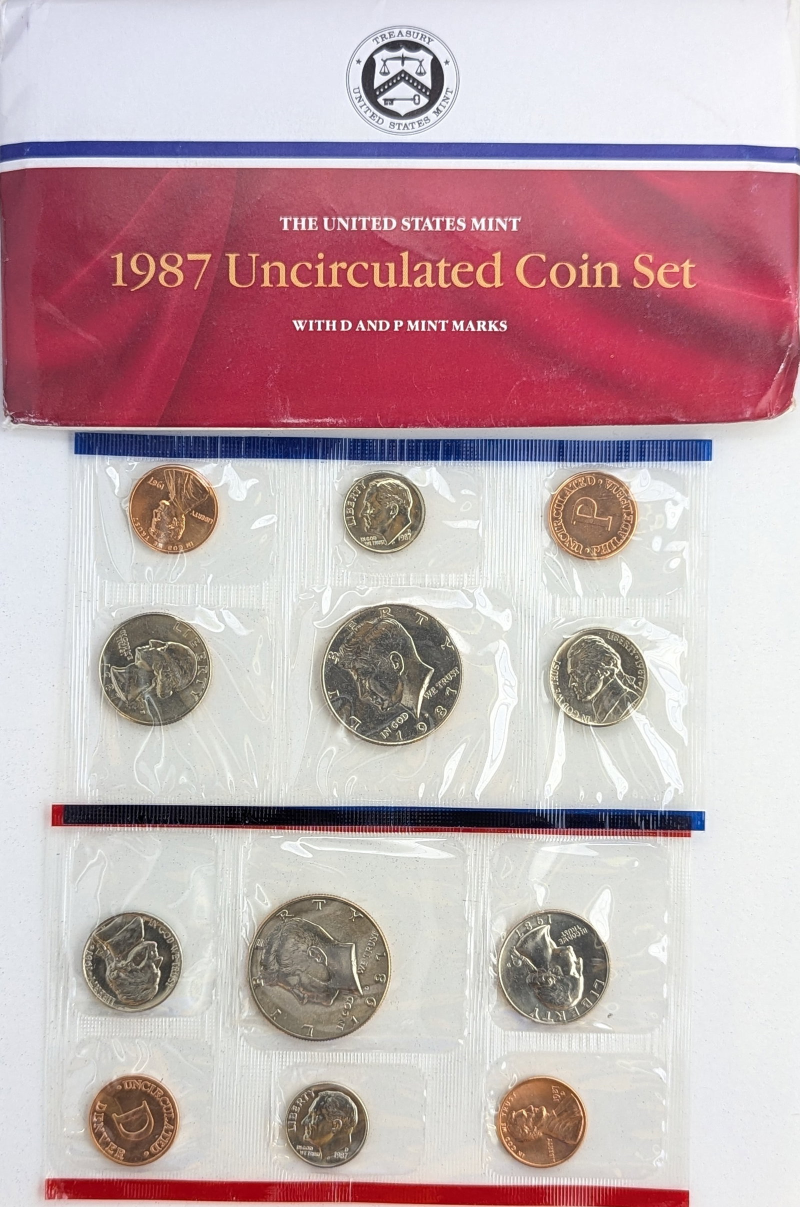 1987 US Mint Uncirculated Coin Set: _