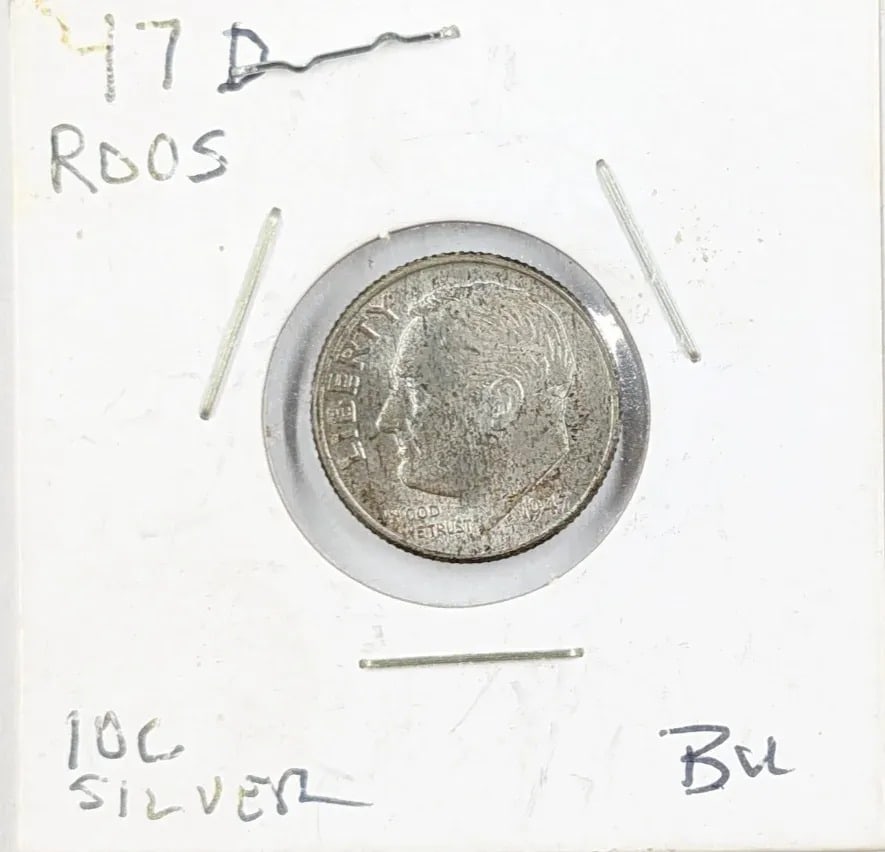 1947-D Silver Roosevelt Dime: _