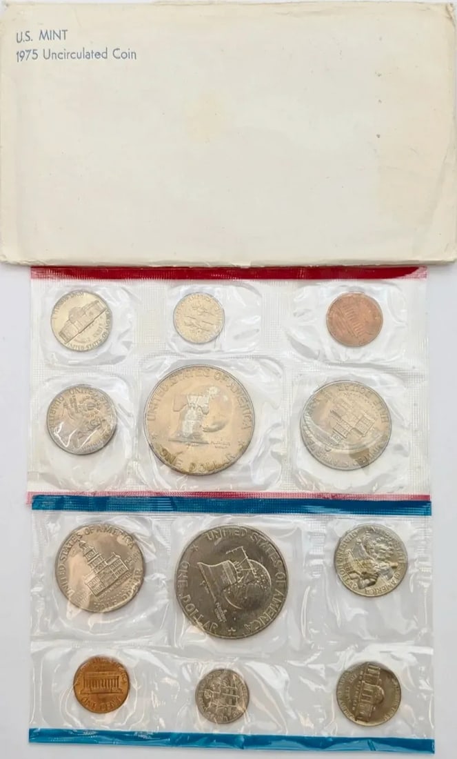 1975 US Mint Uncirculated Coin Set - 2
