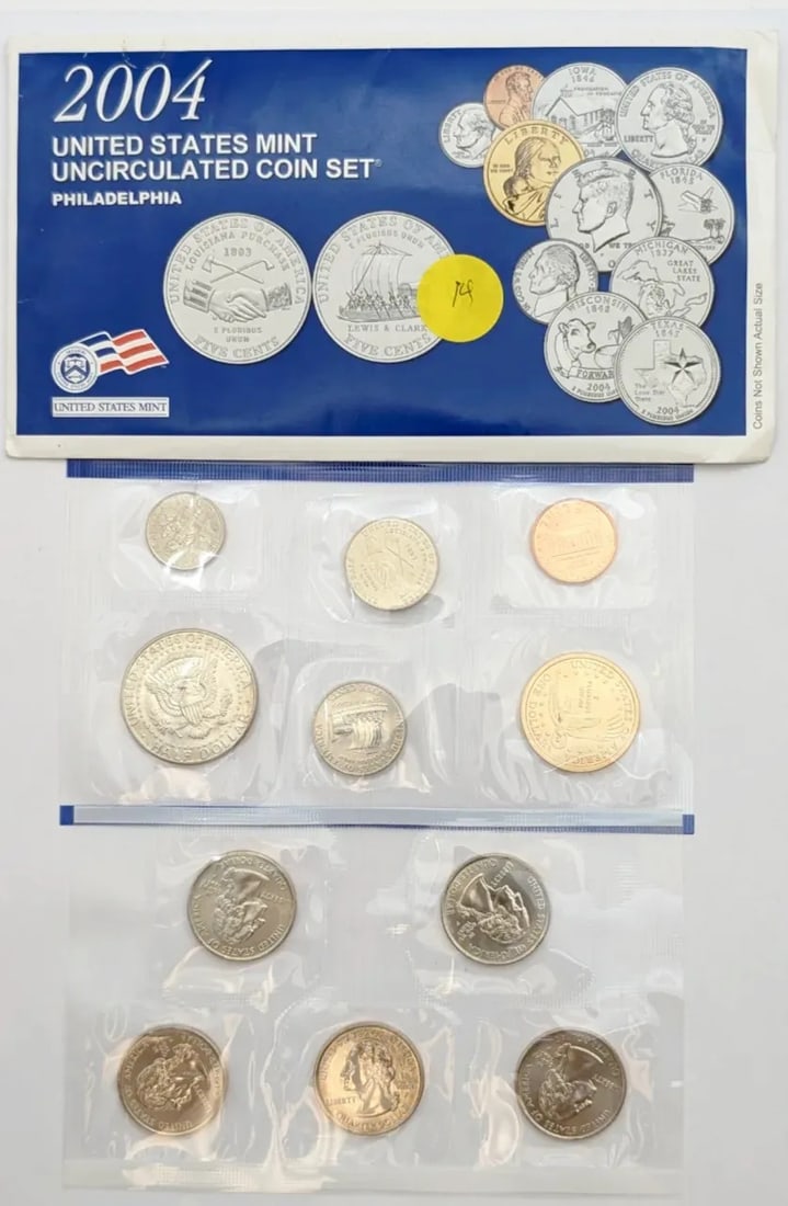 2004 P US Mint Uncirculated Coin Set - 2