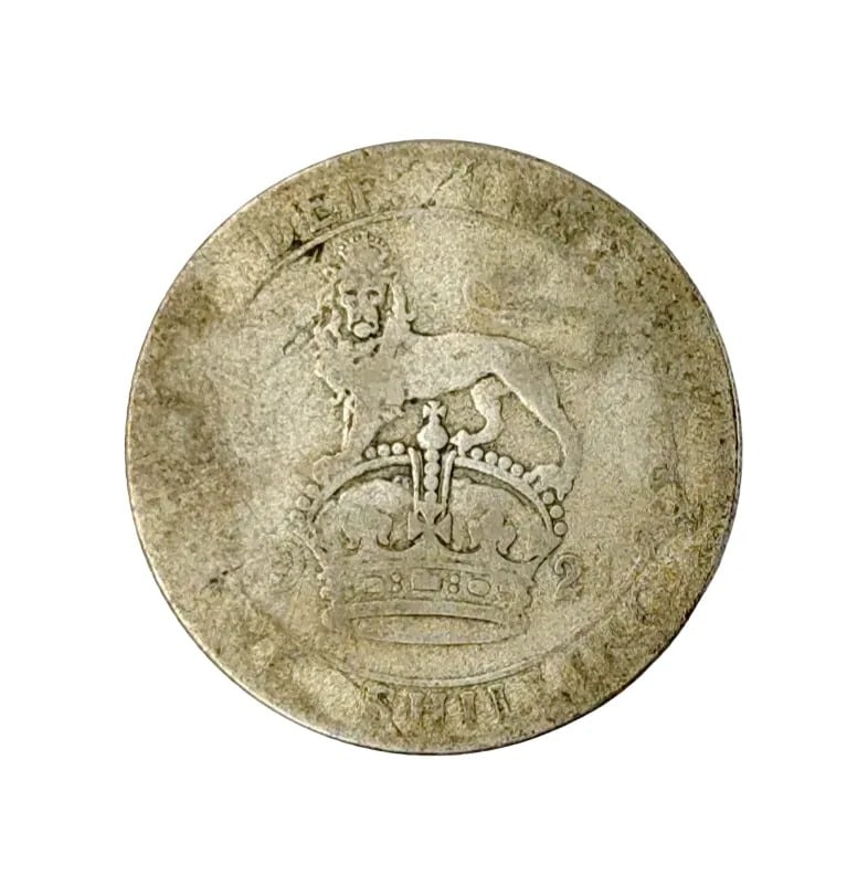 1921 Silver Britian One Shilling - 2
