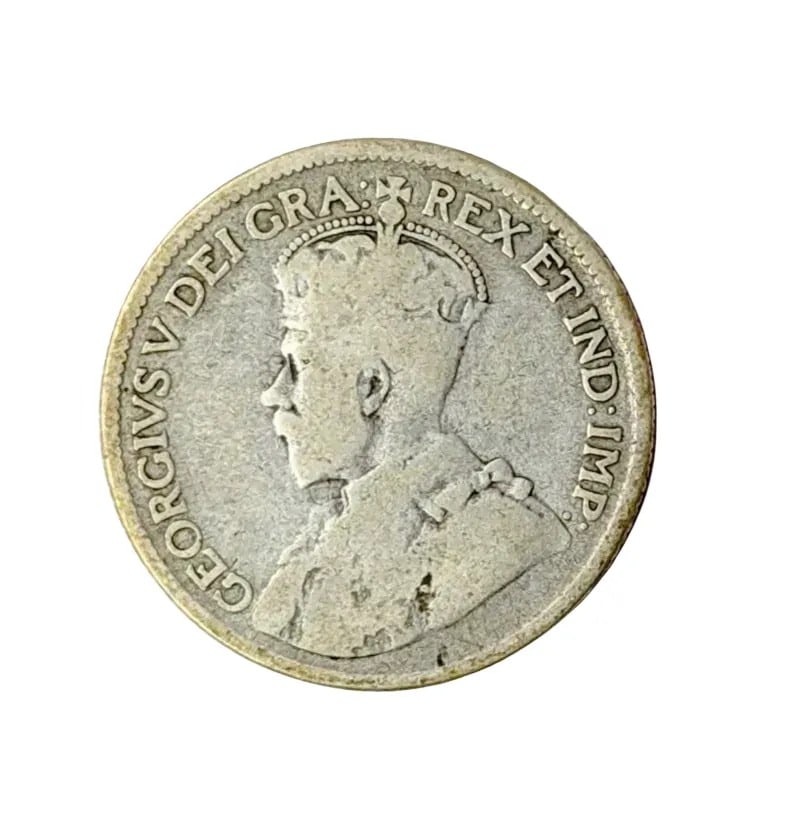 1928 Silver Canadian Quarter: 80% Silver
