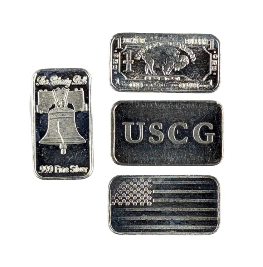 4 Grams .999 Fine Silver- USA Designs: _