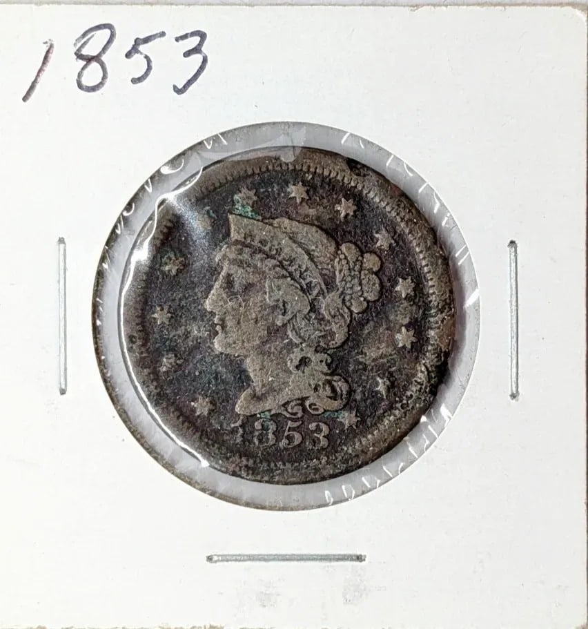 1853 Large Cent: _