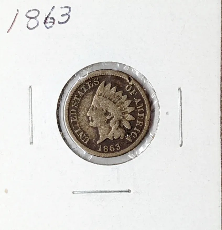 1863 Indian Cent: _