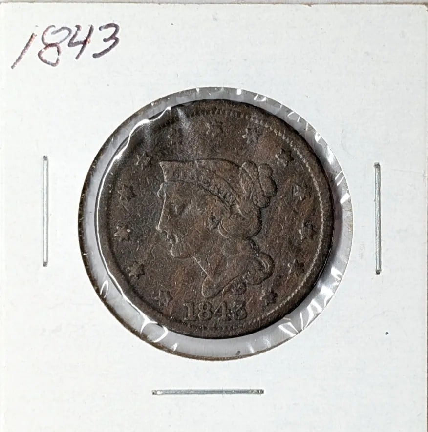 1843 Large Cent: _