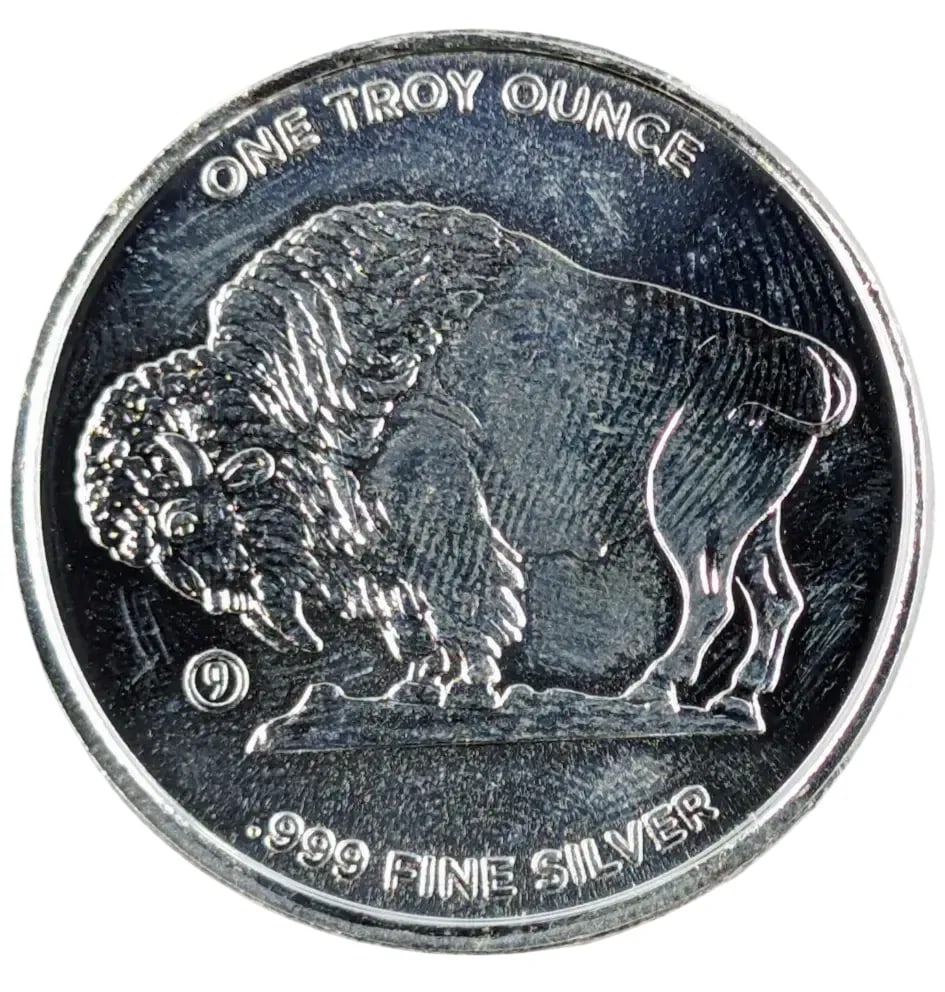 1 Ounce Fine .999 Silver Round-Buffalo - 2