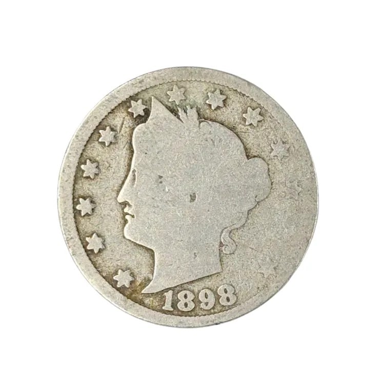 1898 V Nickel: _