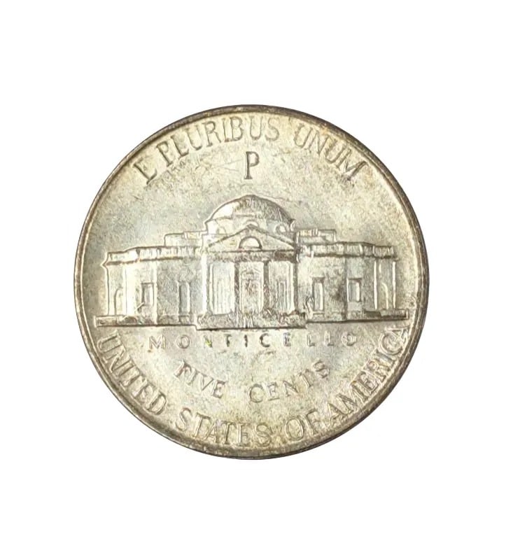 1944 Silver War Nickel - 2
