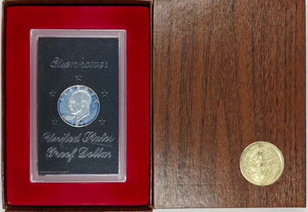 1971-S Eisenhower " Ike" Proof Silver Dollar (1 of 3)
