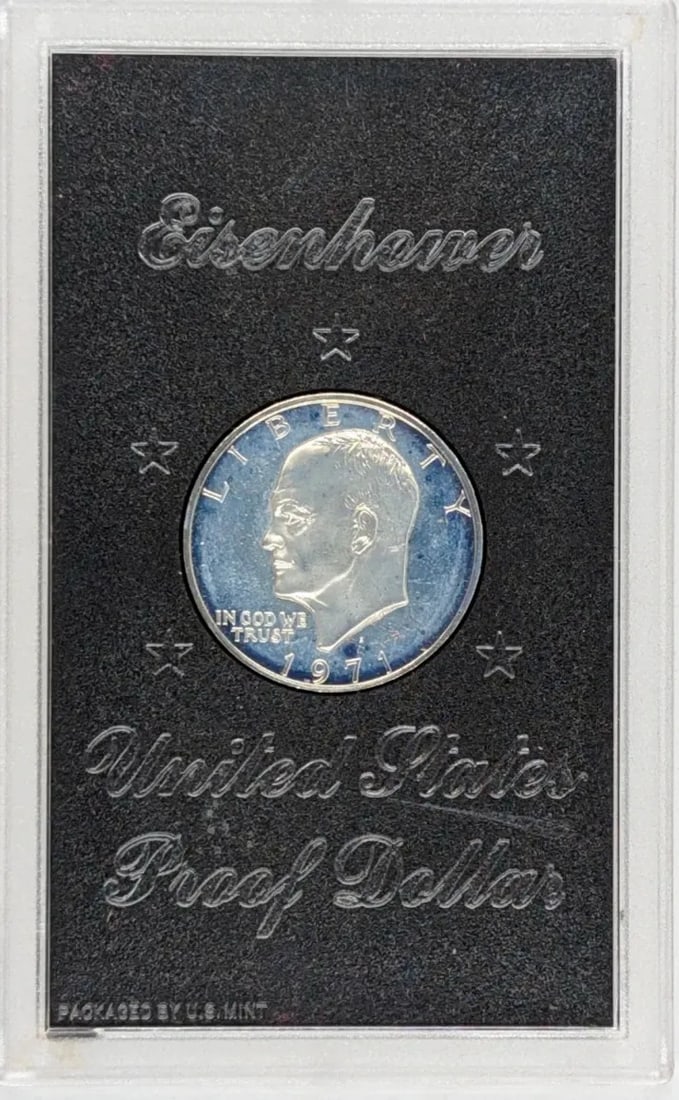 1971-S Eisenhower " Ike" Proof Silver Dollar - 2