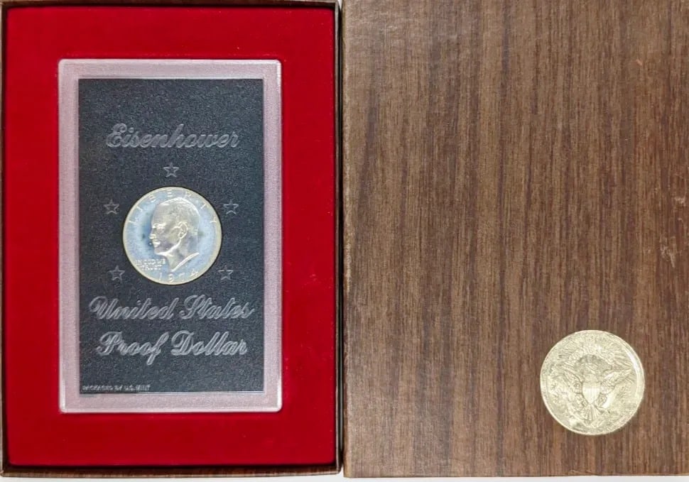 1974-S Eisenhower " Ike" Proof Silver Dollar (1 of 3)