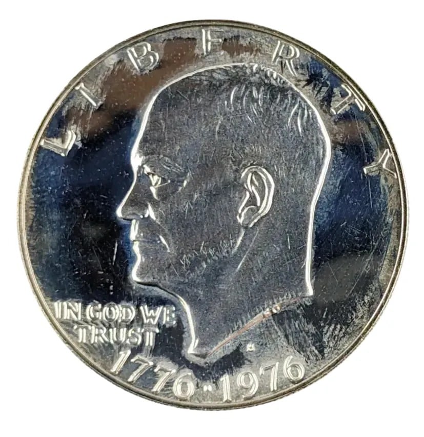 1976 Proof Bicentennial Eisenhower "Ike" Silver Dollar: _