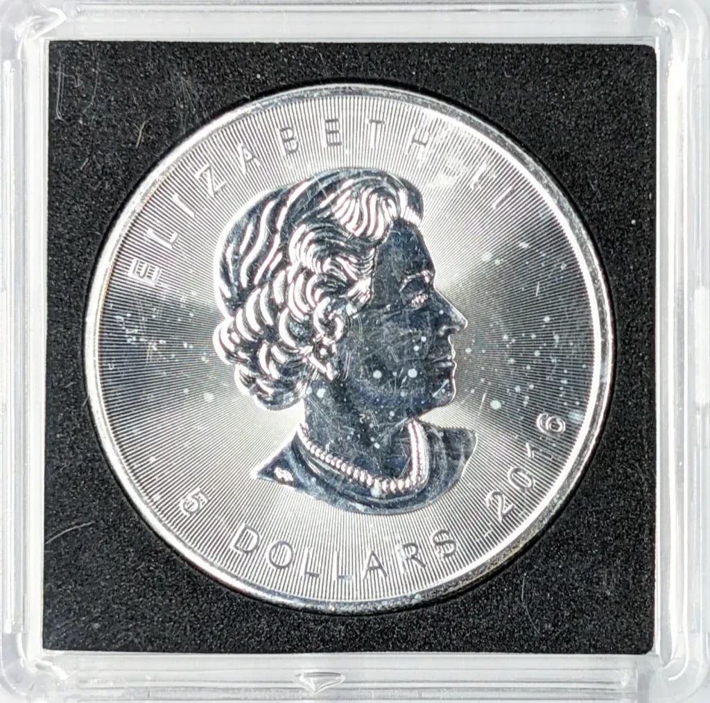 1 Ounce Fine .999 Silver Round-2016 Canadian Maple: _