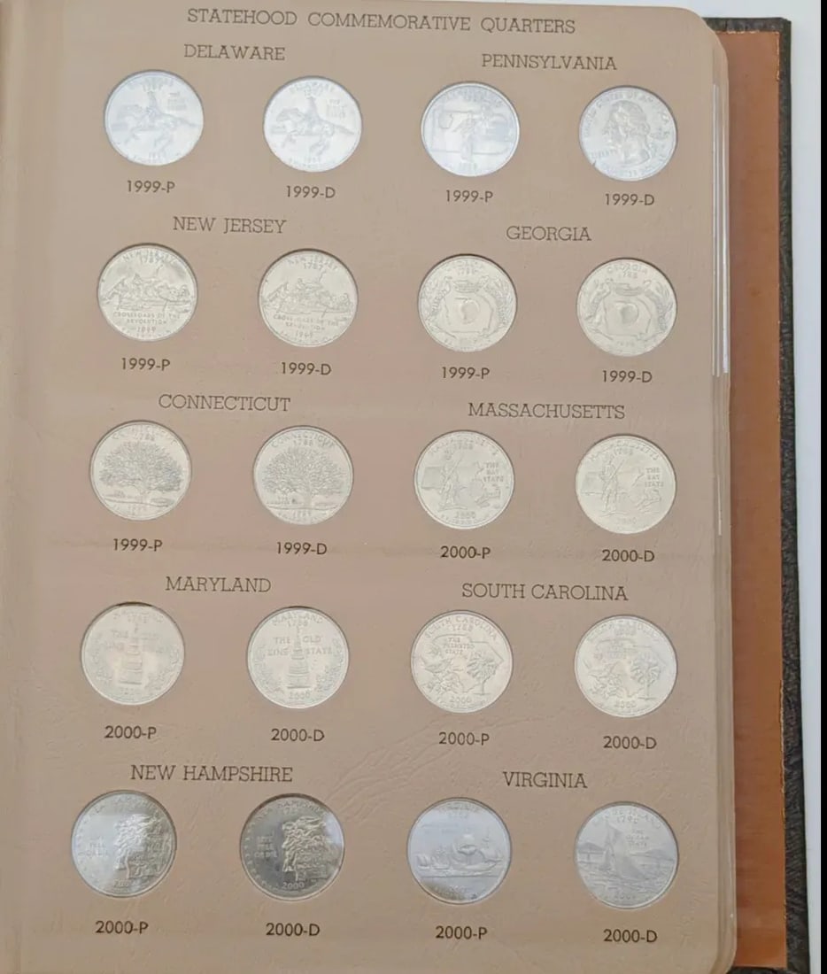 Dansco Washington Quarters Statehood Commemorative Coin Album - 2