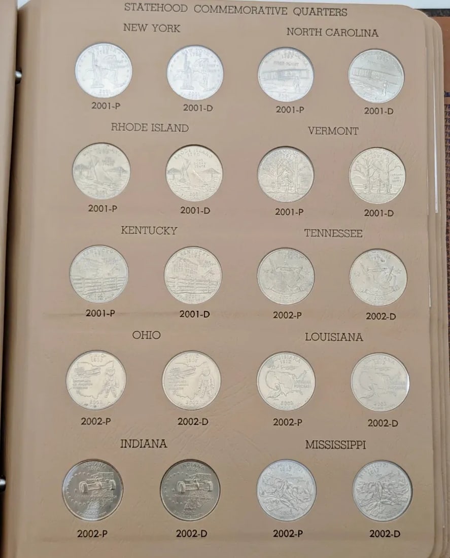 Dansco Washington Quarters Statehood Commemorative Coin Album - 3