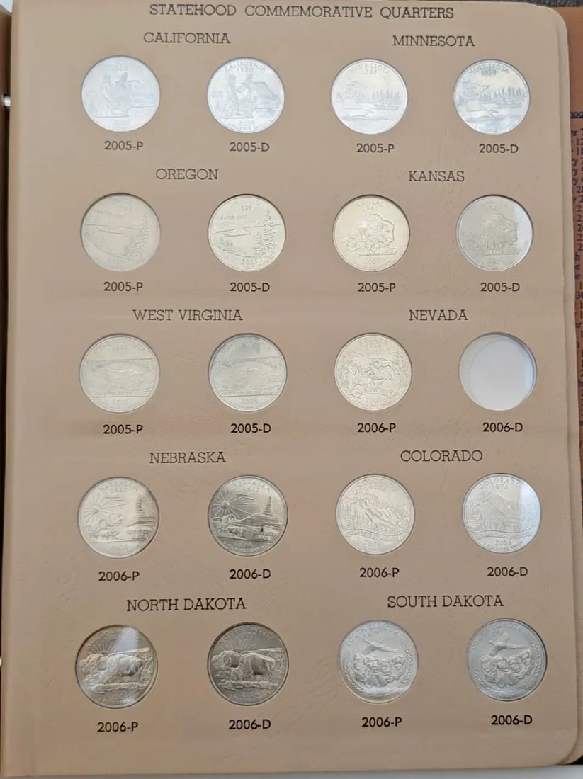 Dansco Washington Quarters Statehood Commemorative Coin Album - 5