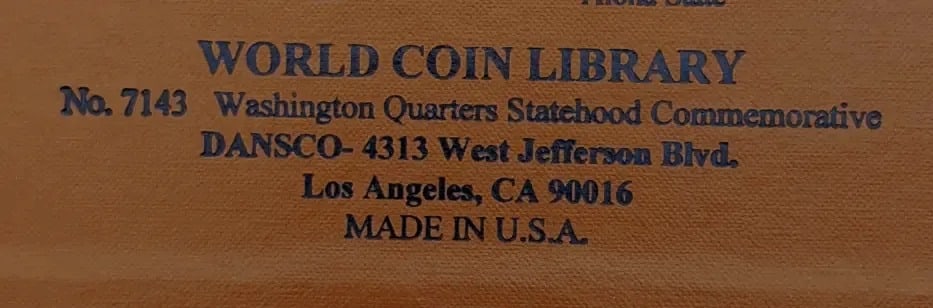 Dansco Washington Quarters Statehood Commemorative Coin Album - 7