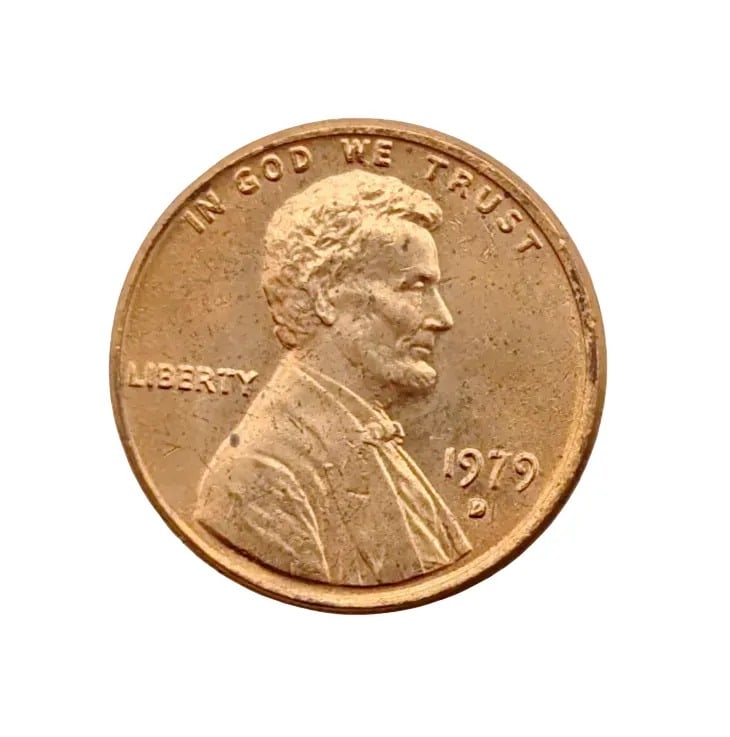 Tube of 50- 1979-D Uncirculated Lincoln Cents - 2